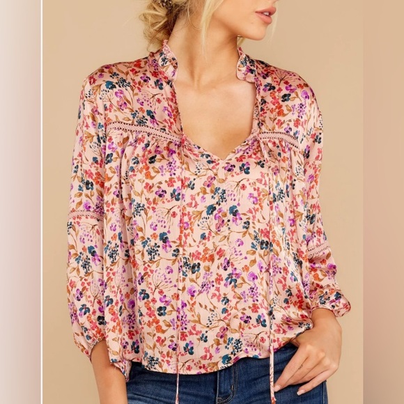 Lovestitch Prairie Floral Print Blouse - Picture 7 of 8